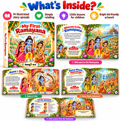 Bungbee My First Ramayana Book for Kids | English Traditional Story Book for Children